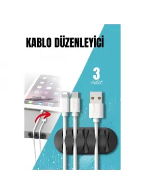Omarı Pratik Kablo Düzenleyici Klips Seti