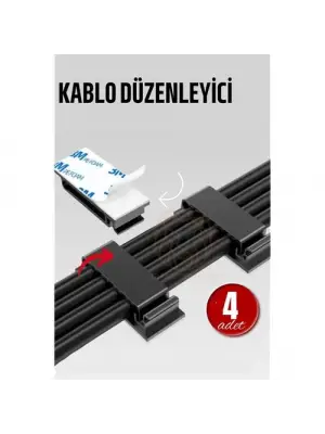 Omarı Pratik Kablo Düzenleyici Klips Seti