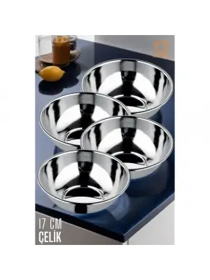 Omarı Paslanmaz Çelik Çorba Kasesi Seti 4 Parça