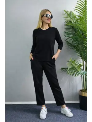 Modern Bisiklet Yaka Takım Suit