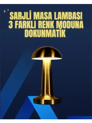 Modern Tasarım Şarjlı Masa Lambası – 1800 Mah Batarya