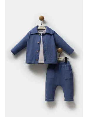 Moi Noi Ceketli Takım MNB5321 Navy Blue