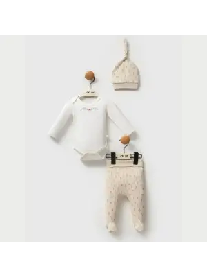 Moi Noi Kokina Şapka Body Pantolon MNB5334 Bej