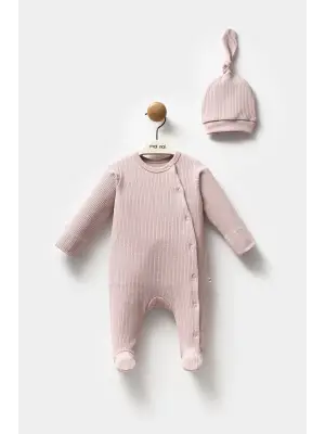 Moi Noi Şapkalı Tulum MNB1235 Mürdüm