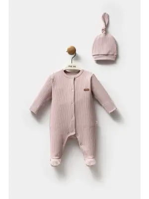 Moi Noi Şapkalı Tulum MNB1236 Mürdüm