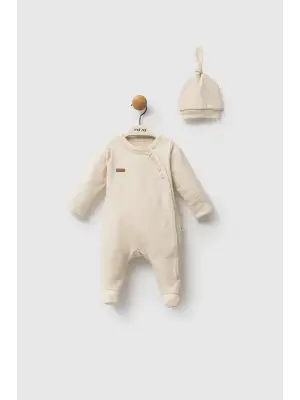 Moi Noi Şapkalı Tulum Mnb1248 Bej