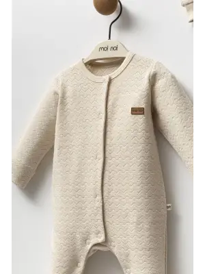 Moi Noi Şapkalı Tulum MNB1249 Bej