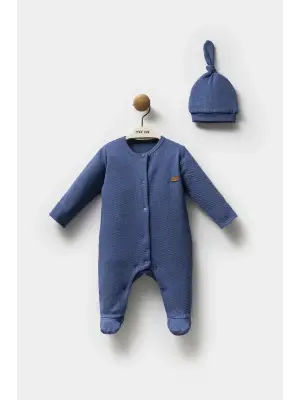 Moi Noi Şapkalı Tulum Mnb1251 Navy Blue