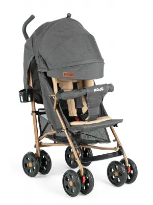 Omarı Dayanıklı ve Şık Bebek Arabası Antrasit Gold