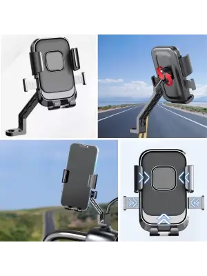 Omarı Derece Dönebilen Telefon Tutucu - Motor için