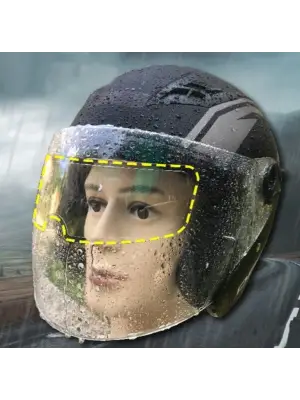 Motosıklet  Kaskı İçın Yağmur Kaydırıcı