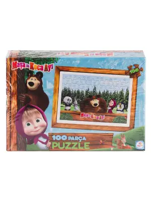 MS7966 Masha ve Koca Ayı 100 Parça Puzzle -Laçokids