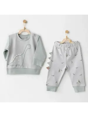 Mummy S Snuggle Saurus 2li Bebek Takım Green