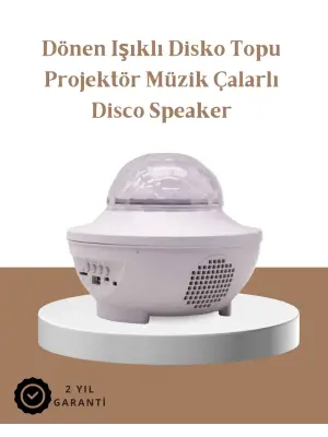 Müzik Ritimli Işık Değişimi & Dönen Dalga Efekti – Galaxy Projektör