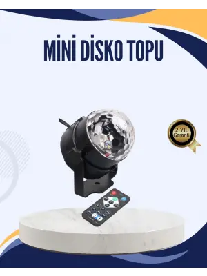 Müzik Sensörlü Renkli Led Parti Işığı