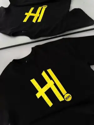 Omarı Nakış İşlemeli Unisex T-Shirt - Siyah