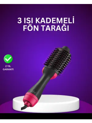 Negatif İyon Teknolojili Saç Kurutma Ve Şekillendirme Fırçası