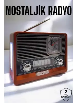 Nostaljik Radyo Usb,aux Ve Sd Kart Girişli Bluetooth Bağlantılı