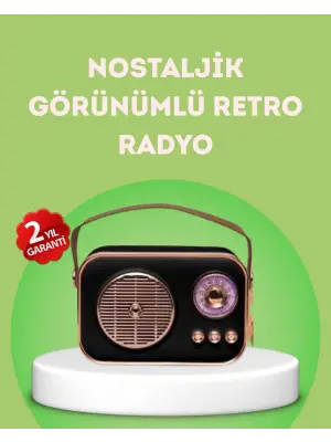Nostaljik Retro Radyo – Bluetooth, Usb Ve Fm Özellikli Şık Tasarım