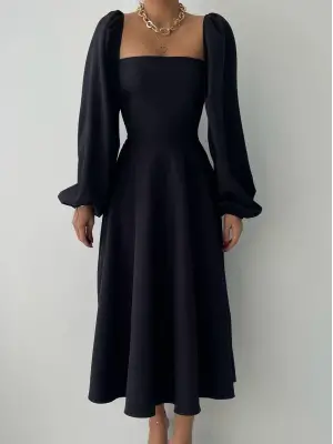 Nouna Balon Kol Elbise