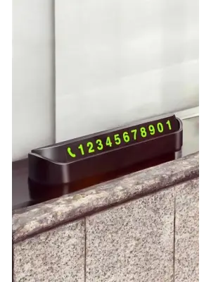 Numaralık Araç İçi Araba Araç Park Numaratör Telefon Numarası Yazma