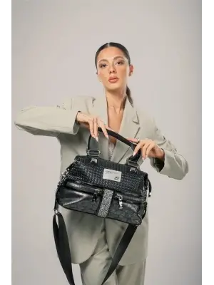 Olwa Siyah Cilt Kol Ve Omuz Çantası