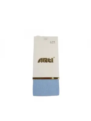 Omarı Bebek Külotlu Çorap Mavi Fiyonk Detaylı