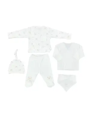 Omarı Bebekler İçin Sevimli 5 Parça Hastane Çıkış Seti