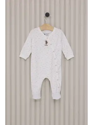 Omarı Bebekler İçin Trend Renkli Patikli Tulum