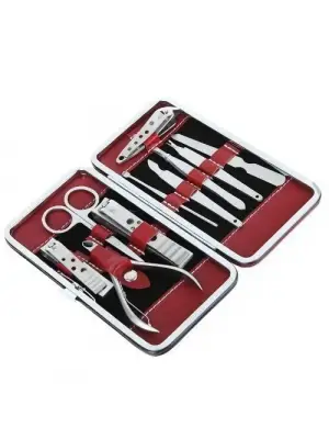 Omarı Çelik Manikür Pedikür Seti - 10 Parça Profesyonel Bakım Aracı