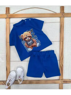 Omarı Dansçı Ayıcık Baskılı Bebek Takımı