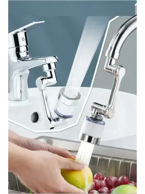 Omarı Derece Filtreli Lavabo Musluk Başlığı