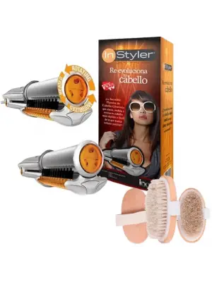 Omarı Döner Demirli Selülit Fırçası Seti - Saç Şekillendirme