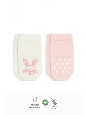 Omarı Eğlenceli Hayvan Desenli Kaymaz Çorap Seti