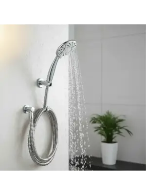 Omarı Etkili Yağmur Damlama Efektiyle Şık Banyo Duş Başlığı