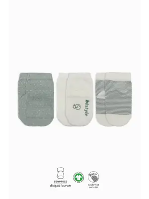 Omarı Kaymaz Penye Soket Çorap Seti 3lü Paket