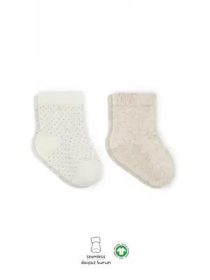 Omarı Konforlu ve Şık 2li Penye Soket Çorap Seti