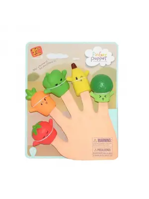 Omarı Meyve Figürlü Parmak Kuklası - Eğlenceli Oyuncak Seti