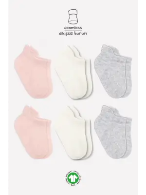 Omarı Modern Renklerde Penye Sneakers Çorap Seti