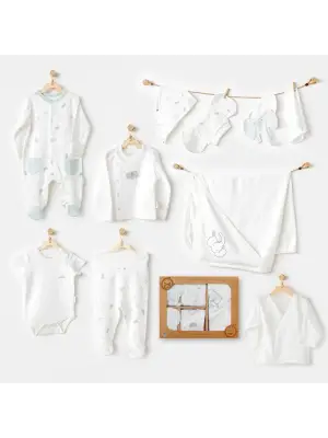 Omarı Organik Ekru Bebeğiniz İçin Zarif ve Şık Set