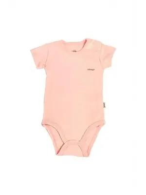 Omarı Pembe Basic Kısa Kol Body