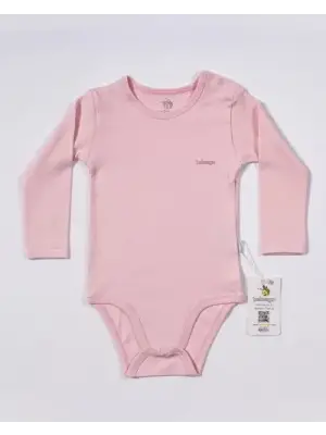 Omarı Pembe Uzun Kollu Basic Yaka Body