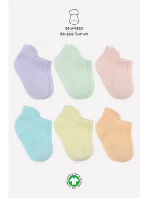 Omarı Rahat ve Renkli Sneakers Çorap Seti