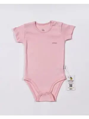 Omarı Rahat Ve Şık Pembe Kısa Kol Body