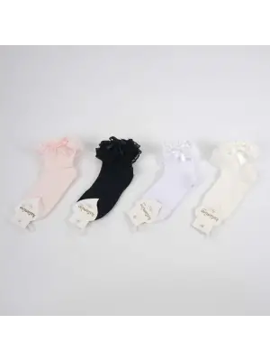 Omarı Rengarenk Kız Çocuk Soket Çorap Seti