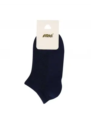 Omarı Renkli Desenli Pamuklu Patik Çorap Seti