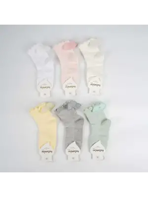 Omarı Renkli Kız Çocukları İçin Özel Tasarım Çorap Seti