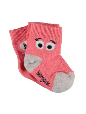 Omarı Renkli Pamuklu Kız Çocukları Çorap Seti