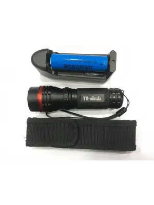 Omarı Şarj Edilebilir Beyaz LED Işıklı El Feneri