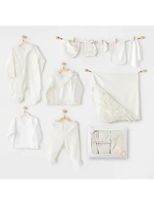 Omarı Sevimli Bebek Kız 10lu Hastane Çıkışı Seti